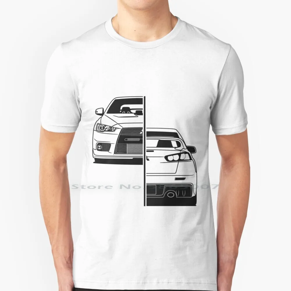 Lancer Evo X Best Shirt Design 100% Cotton T Shirt Lancer 10 Car World Evo X Tee Short Sleeve Long Sleeve Gift