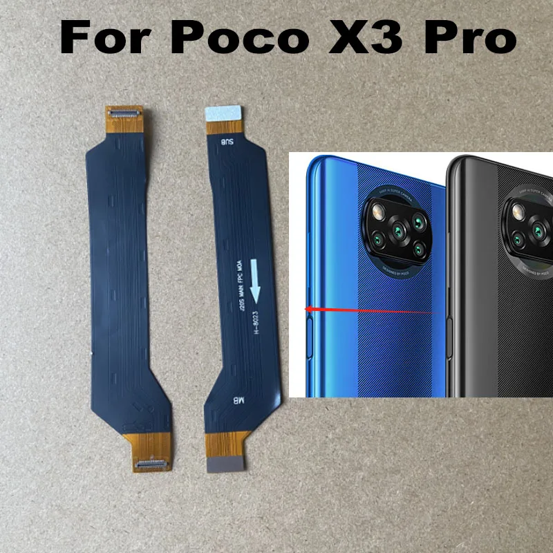 For Xiaomi Poco X3 Pro NFC Main Board Motherboard FPC LCD Connector Flex Cable Mother Board Replacement