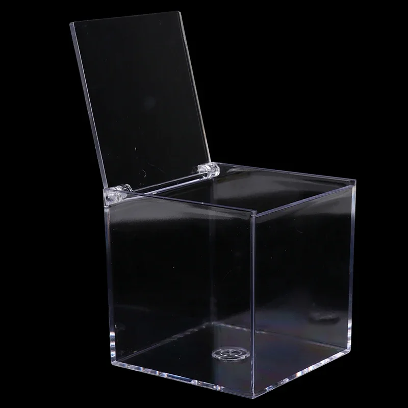 Wholesale Acrylic Capsule Coffee Storage Box Holder Transparent Dustproof Case with Lid  Nibs Paper Clips Wholesale School