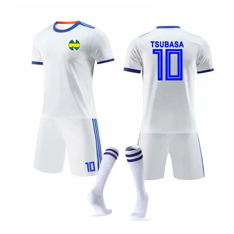 Disfraz de capitán Tsubasa para niños, ropa blanca para cosplay, Japón, Francia, España, kits de Ozora, Oliver, Atom, cos