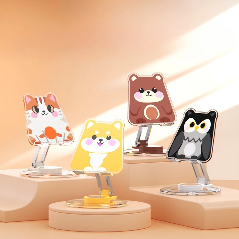

Multi Purpose Cute Cartoon Character Holder Suitable for Mobile Phones and Tablets, Suitable for All Phones Phone Holder
