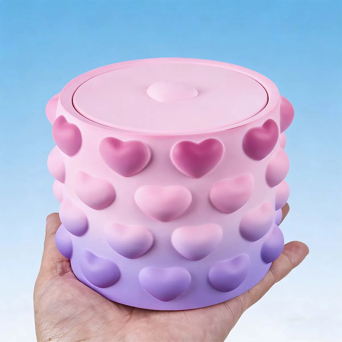 Valentinstag Relief Herz Glas Silikon Form Set DIY Beton Harz Gießen Duft Kerze Glas Schmuck Lagerung Box Handwerk Form
