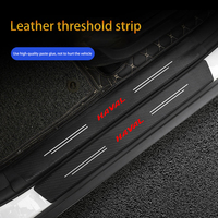 4Pcs Car Door Sill Protector Welcome Pedal Decoration Leather Stickers for Haval Great Wall H6 F7 F7X H2 H9 H3 H5 H1 F5 F9 H4