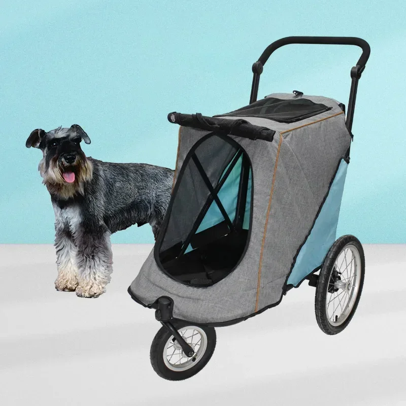 3-wielige luxe kinderwagen voor grote honden