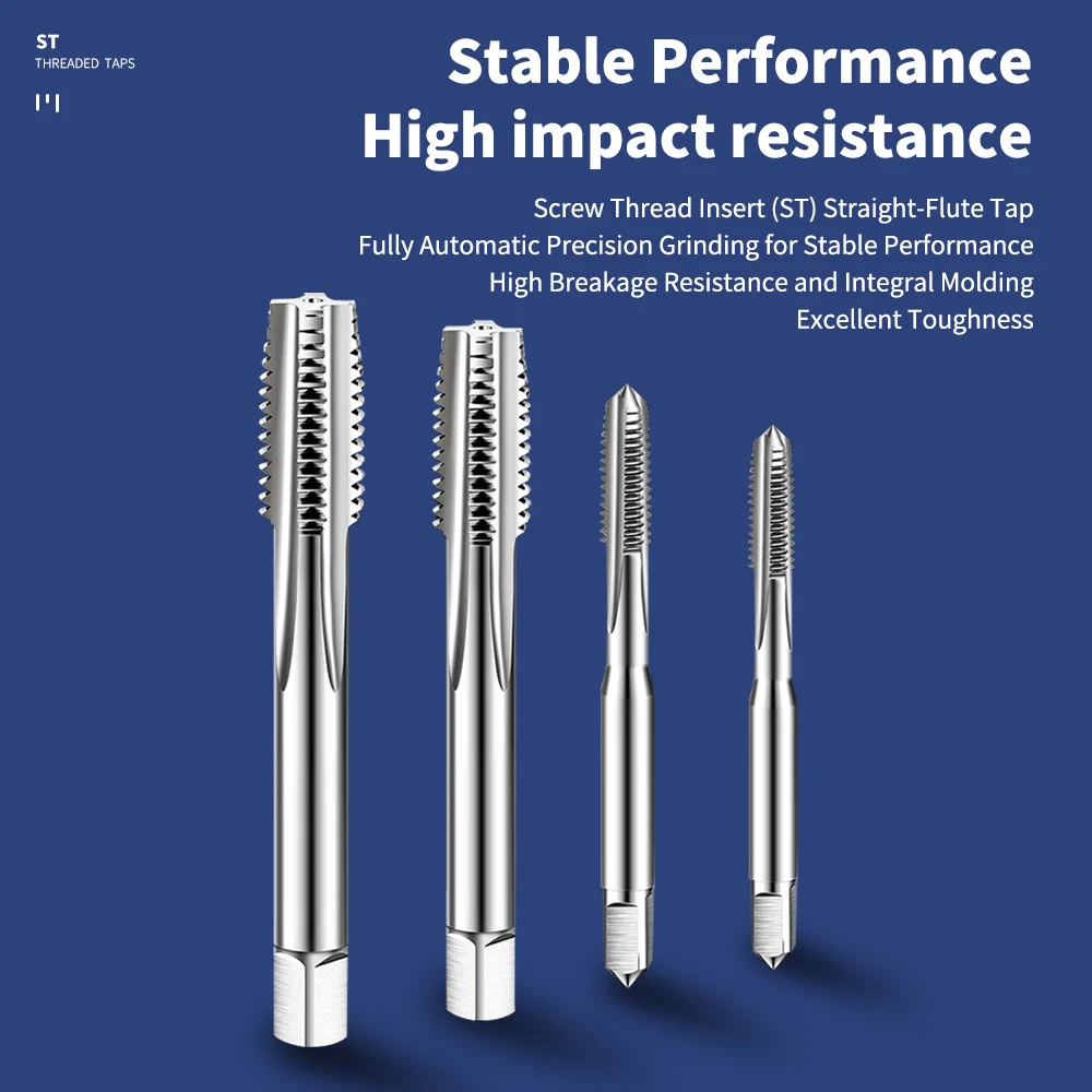 IRON ROOT ST taps, special taps for wire thread inserts, thread insert taps ST3 ST4 ST6 ST8