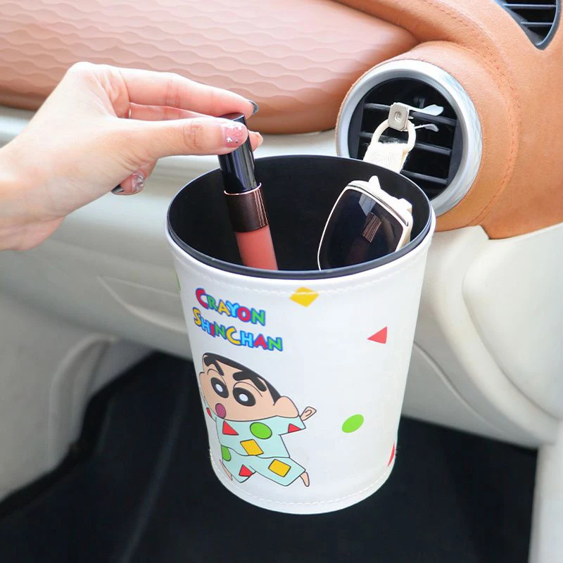 Anime Cartoon Car Internal Use Airs Outlet Storage Box Cute Vehicle Mounted Water Proof Umbrella Storage Bucket Car Trash Can