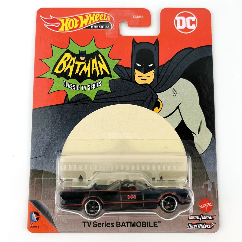 Hot Wheels DMC55 TV серия BATMOBILE гоночный автомобиль масштаб 1/64 Литой модельный автомобиль