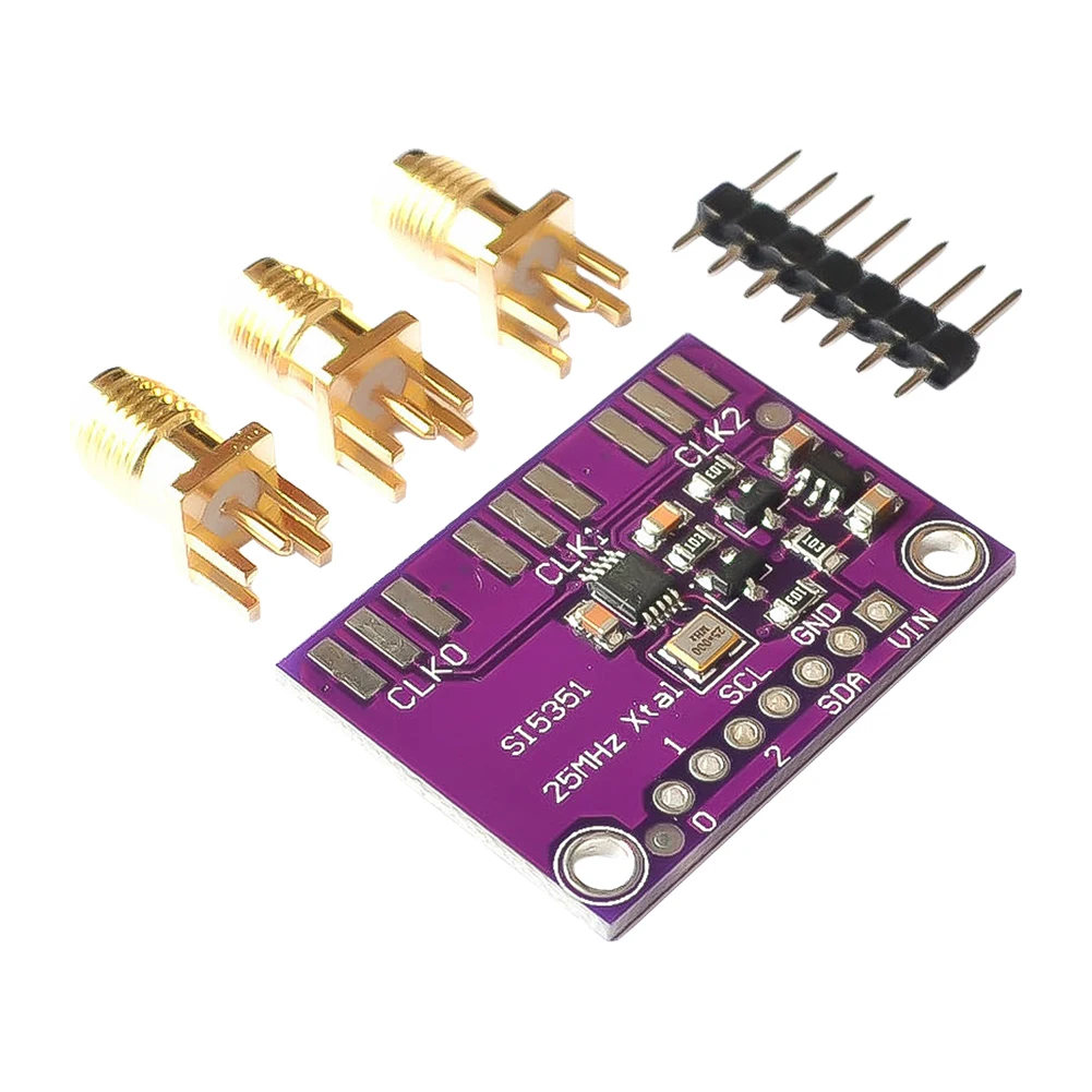 1 Piece DC 3V-5V SI5351 I2C High Frequency Signal Generator 8KHz-160MHz Square Wave Frequency Generator for Arduino DIY Kit