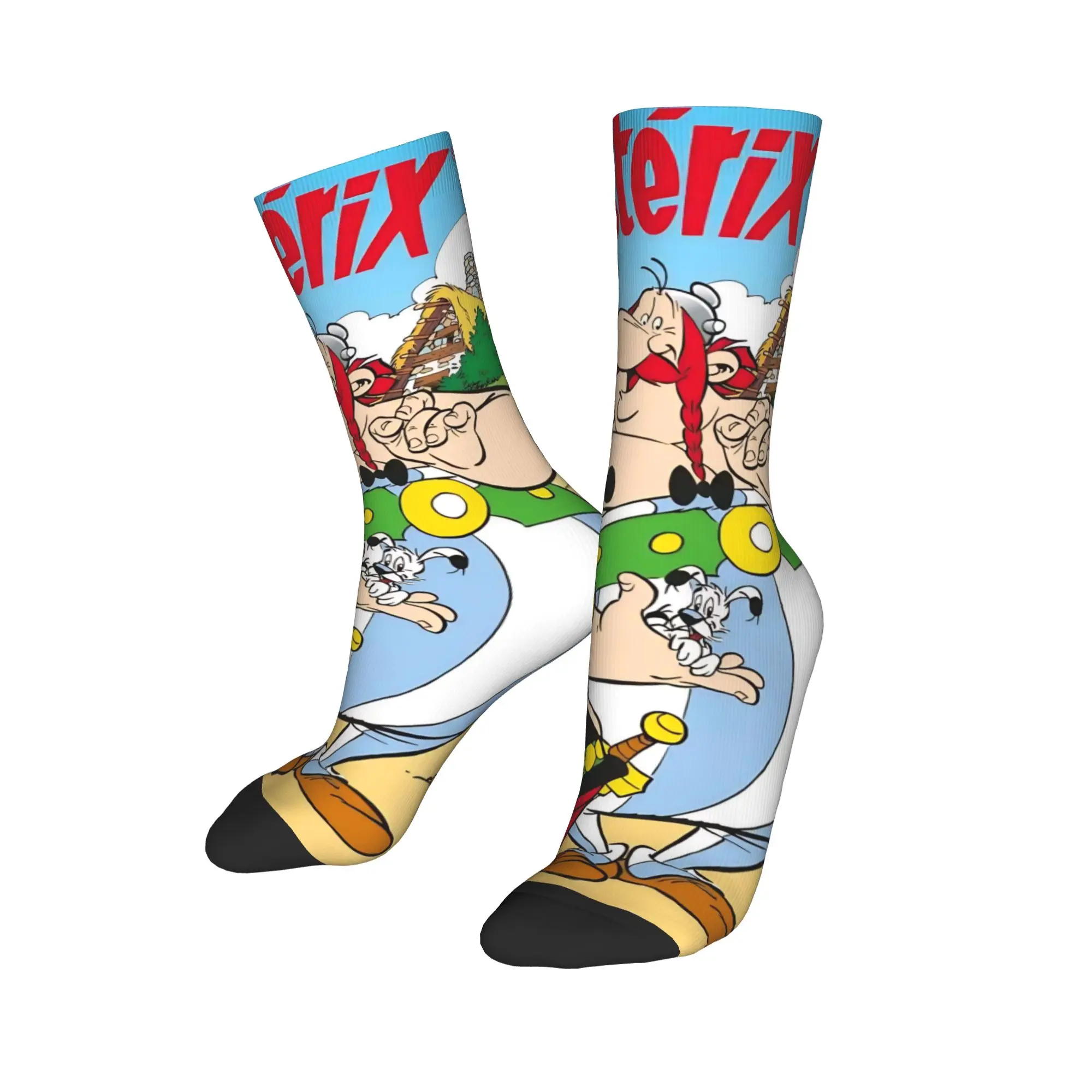 Paar sokken Asterix en Obelix kousen Winter grappige zachte sokken grafische buitensport antislip sokken