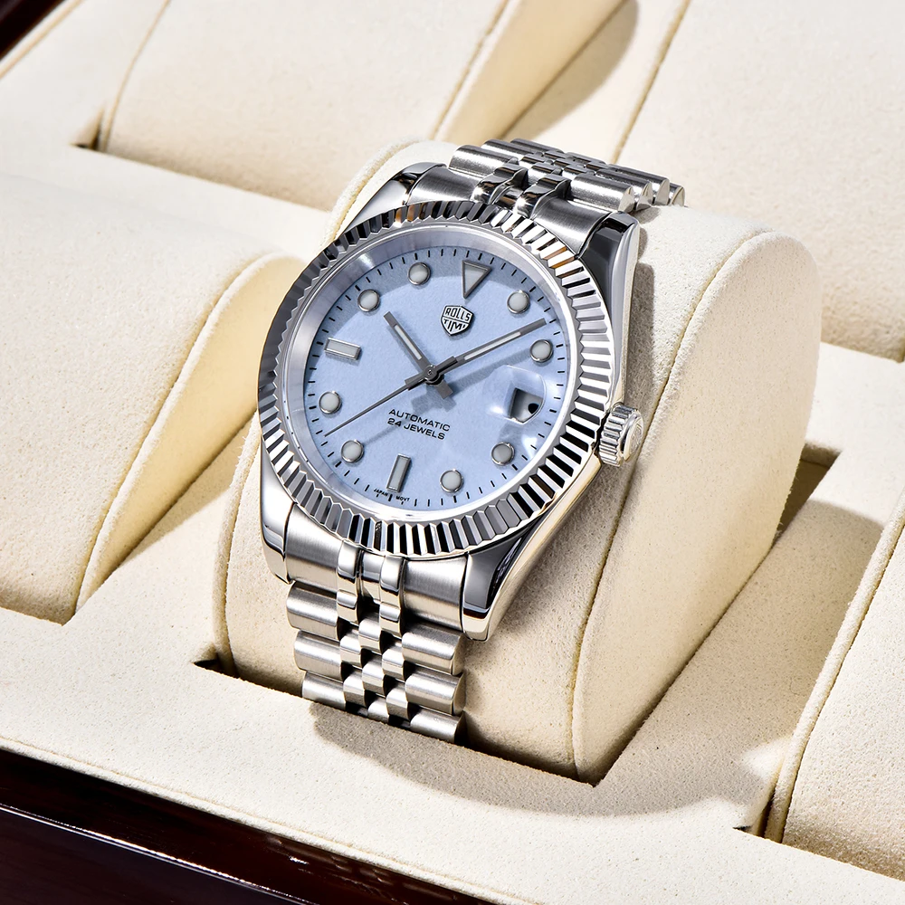 2025 جديد RollsTimi ساعات رجالية فاخرة ساعة ميكانيكية ساعات أوتوماتيكية للرجل أفضل ساعات من الفولاذ المقاوم للصدأ تقويم كامل