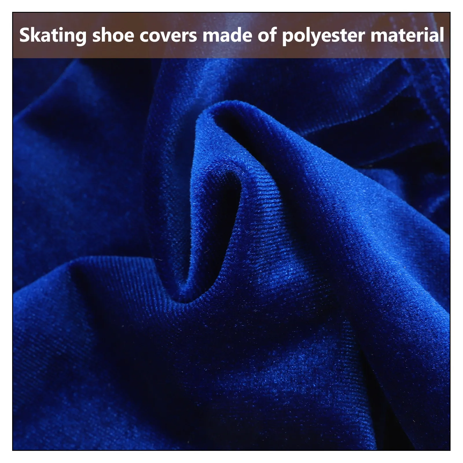 

1 пара эластичных полиэстеровых износостойких чехлов для коньков, защитные накладки для обуви для катания на льду и роликах