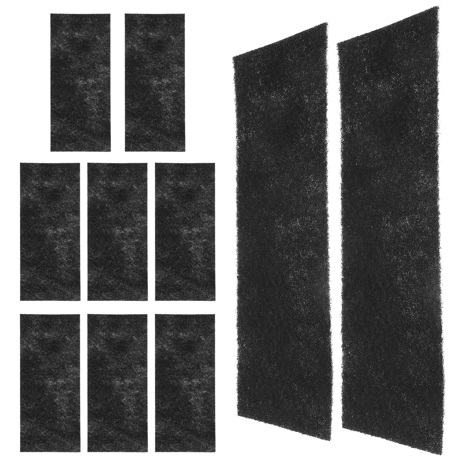 10Sheets Air Vent Filter Pad Electrostatic Reusable Air Conditioning Charcoal Sheet for Home Kitchen Hood Furnace Vent Filter