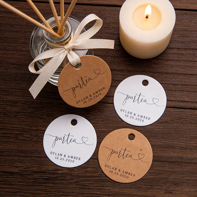 Y2-200pcs 35mm diameter round Custom wedding labels, Personalised thank you tags Custom monogram wedding envelope initial seals
