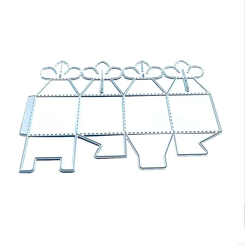 Q39B 3D 꽃 꽃잎 사탕 선물 상자 스티치 금속 절단 다이 스텐실 DIY 수제 접이식 케이스 엠보싱 도구 다이 컷.