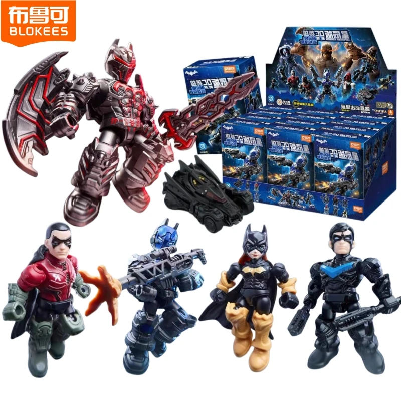 BLOKEES Original DC V03 Hellbat Batman Arkham Knight Justice League DEFENDER VERSIDN Spielzeug-Actionfigur Montagemodell Geschenk