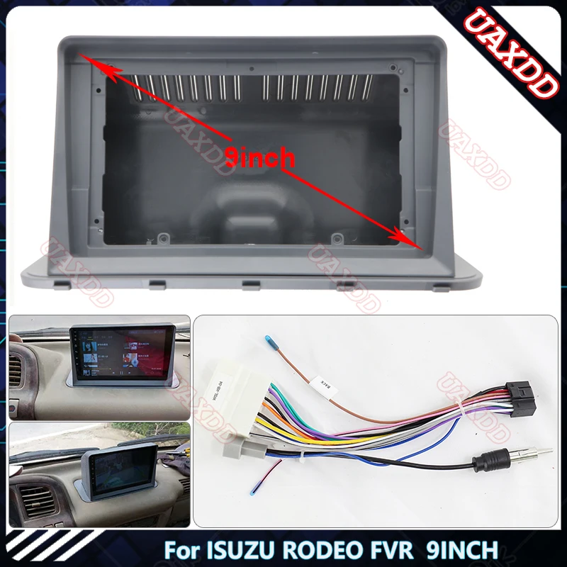 

9-дюймовый автомобильный радиоприемник для ISUZU RODEO, Android, стерео, аудио экран, мультимедийный видеоплеер, навигация, MP3, MP5, CD кабели, жгут, рамка