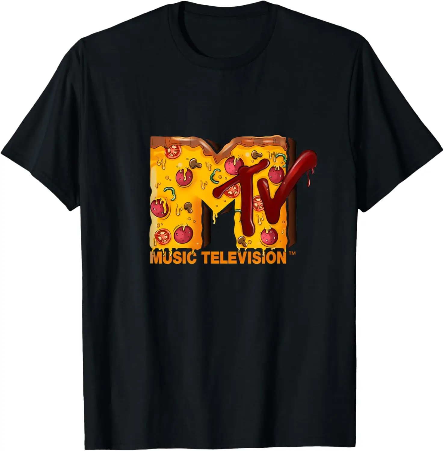 

Mademark x MTV — оригинальная футболка с логотипом MTV и пицей для пиццы