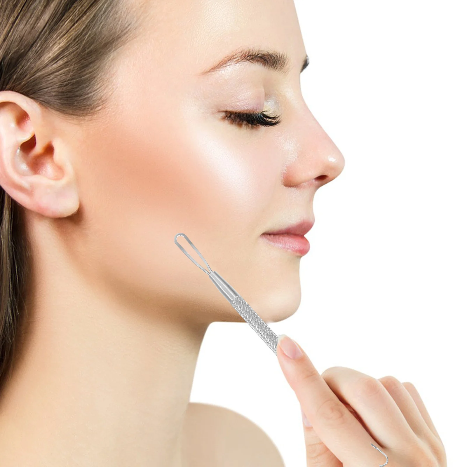 

7pcs Acne Squeeze Ring Stainless Steel Double Headed Pimple Needles Beauty Tools for Facial Skin Care Pore Cleanser