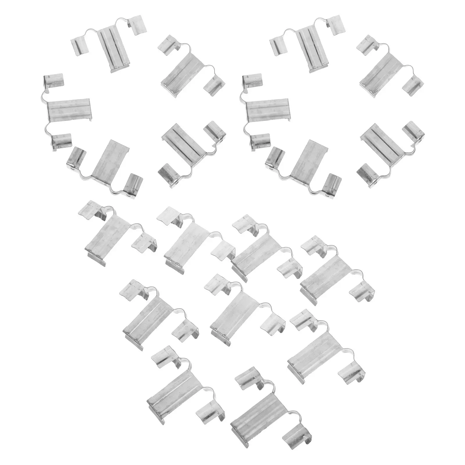50Pcs Photovoltaic Panel Drainage Buckle Stainless Steel Solar Panel Water Drain Clip for Sloped Module Drainage