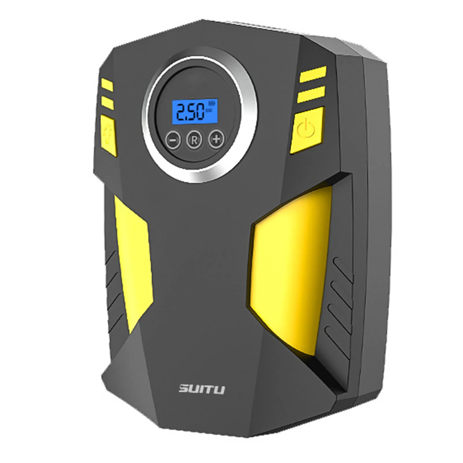 Портативный ручной цифровой автомобильный насос для накачивания шин, электрический воздушный насос 12 В с ЖК-дисплеем для автомобильных шин