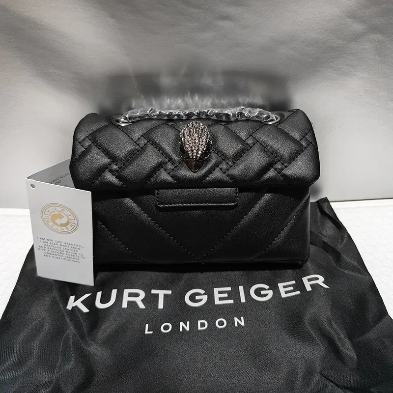 

Kurt G London Mini Quilted Eagle Metal Women Shouder Bag High Quality Embroidery PU Leather Ladies Cross Body Bag Fashion Design