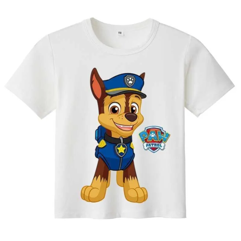 PAW Patrols Family T-Shirt Daily Casuals Short Sleeves Clothes Summer Streetwear Men Women Tops Tees Famliys Birthday Party Gift