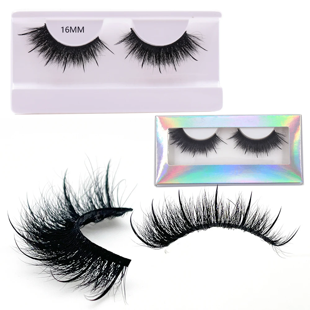 Wet Lashes Spikes Volume Fluffy Full Strip Mink Lashes Makeup Accessories Mink Eye Lashe Vendor Wet Manga Lashes False Eyelashes