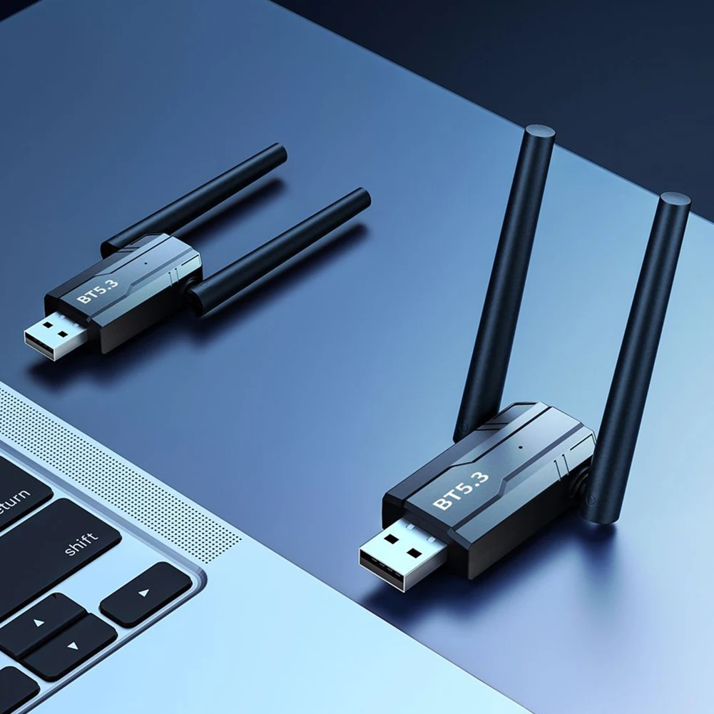 

Portable Audio Music Receiver Transmitter 3Mbps Bluetooth-Compatible 5.3 Low Power Transmission for Computer Speaker Mouse