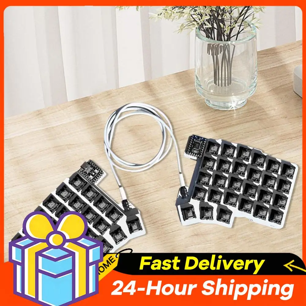 

Раздельная проводная эргономичная клавиатура с возможностью горячей замены, программируемая, поддержка QMK/VIAL, настраиваемые аксессуары для ПК-геймеров