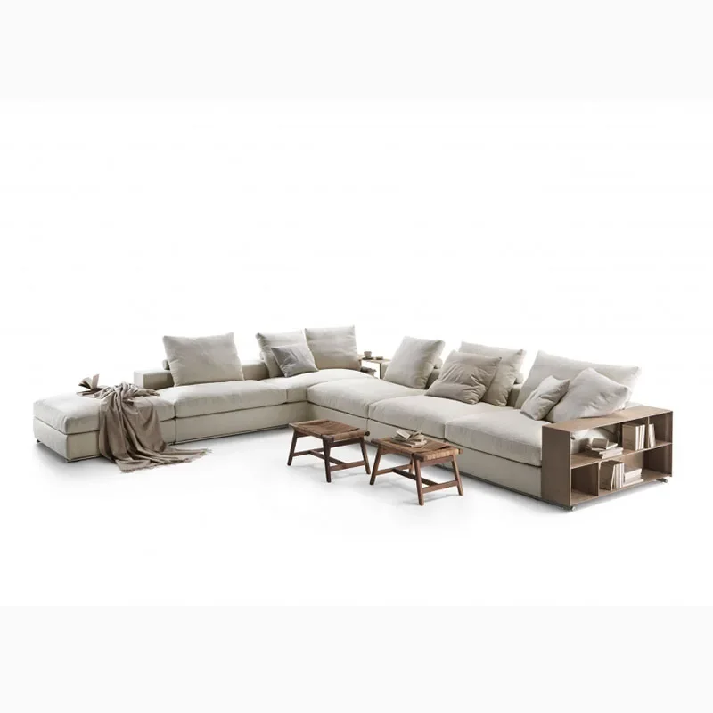 New arrival living room sofas super modern style living room furniture top quality l shape couch living room sofas