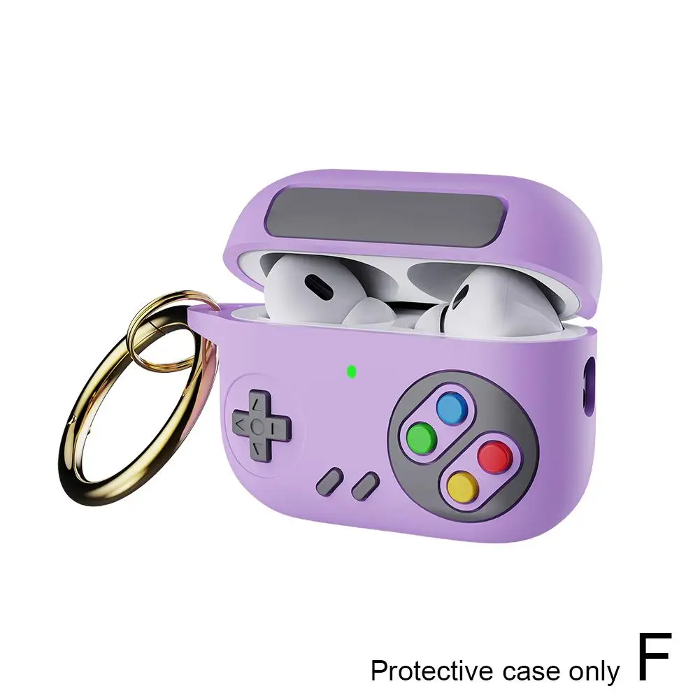 Pokrowiec na słuchawki na 4 silikonowe retro konsole do gier na 4 słuchawki Bluetooth Pokrowiec ochronny na słuchawki C V0e3