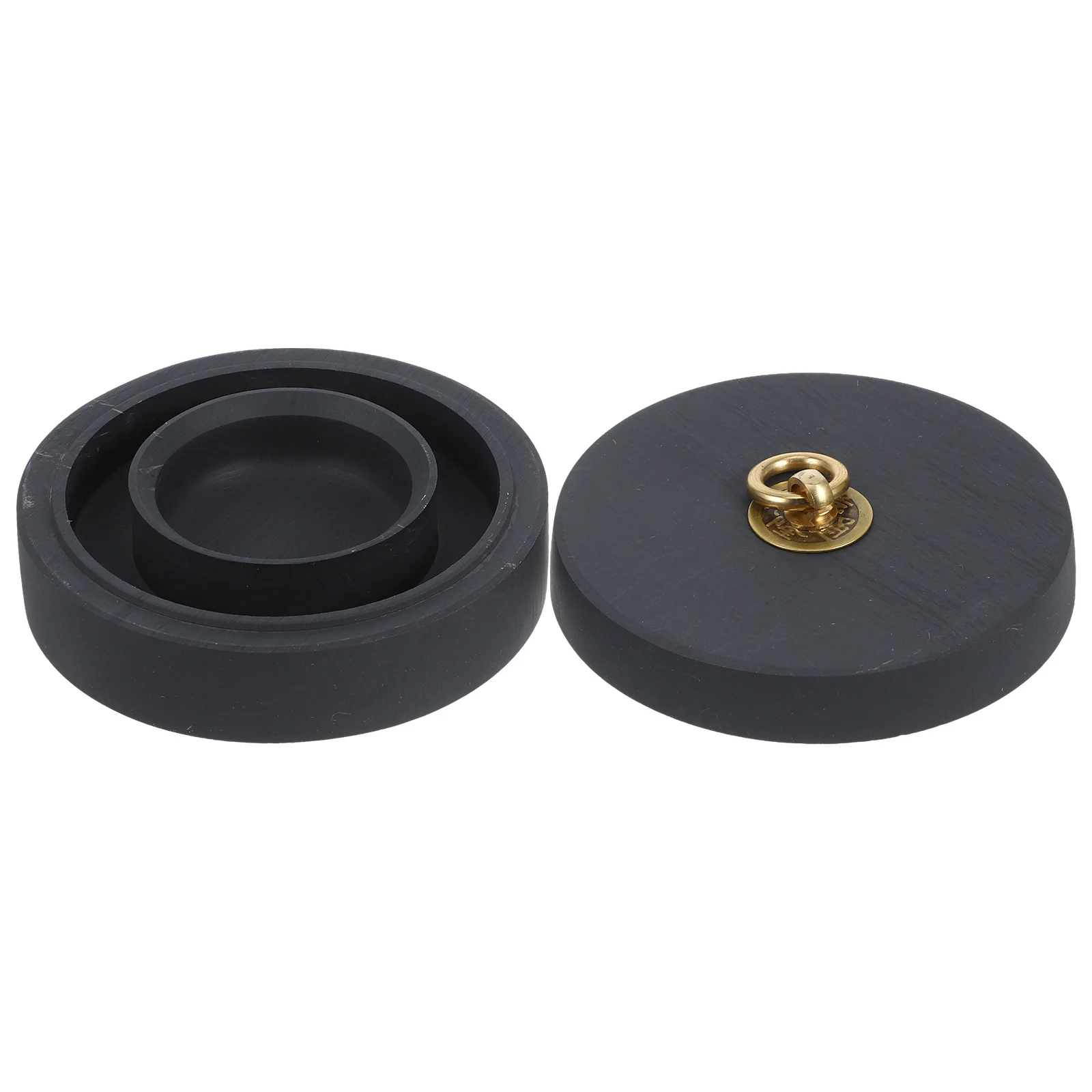 

1pcs Calligraphy Inkstone Chinese Stone With Lid For Grinding Ink Sticks Smooth Surface Ideal Beginners Students Water Circle