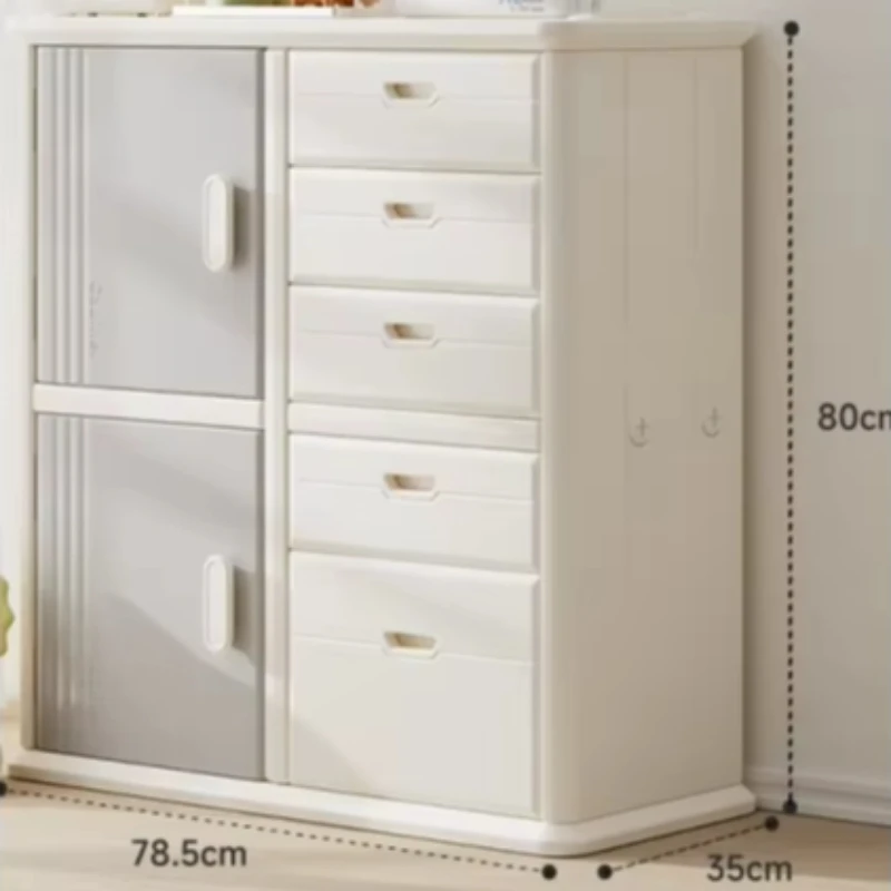 

Indoor Plastic Kids Furniture Set with Drawer Organizer Toy Storage Cabinet for Kindergarten School Living Room Bedroom
