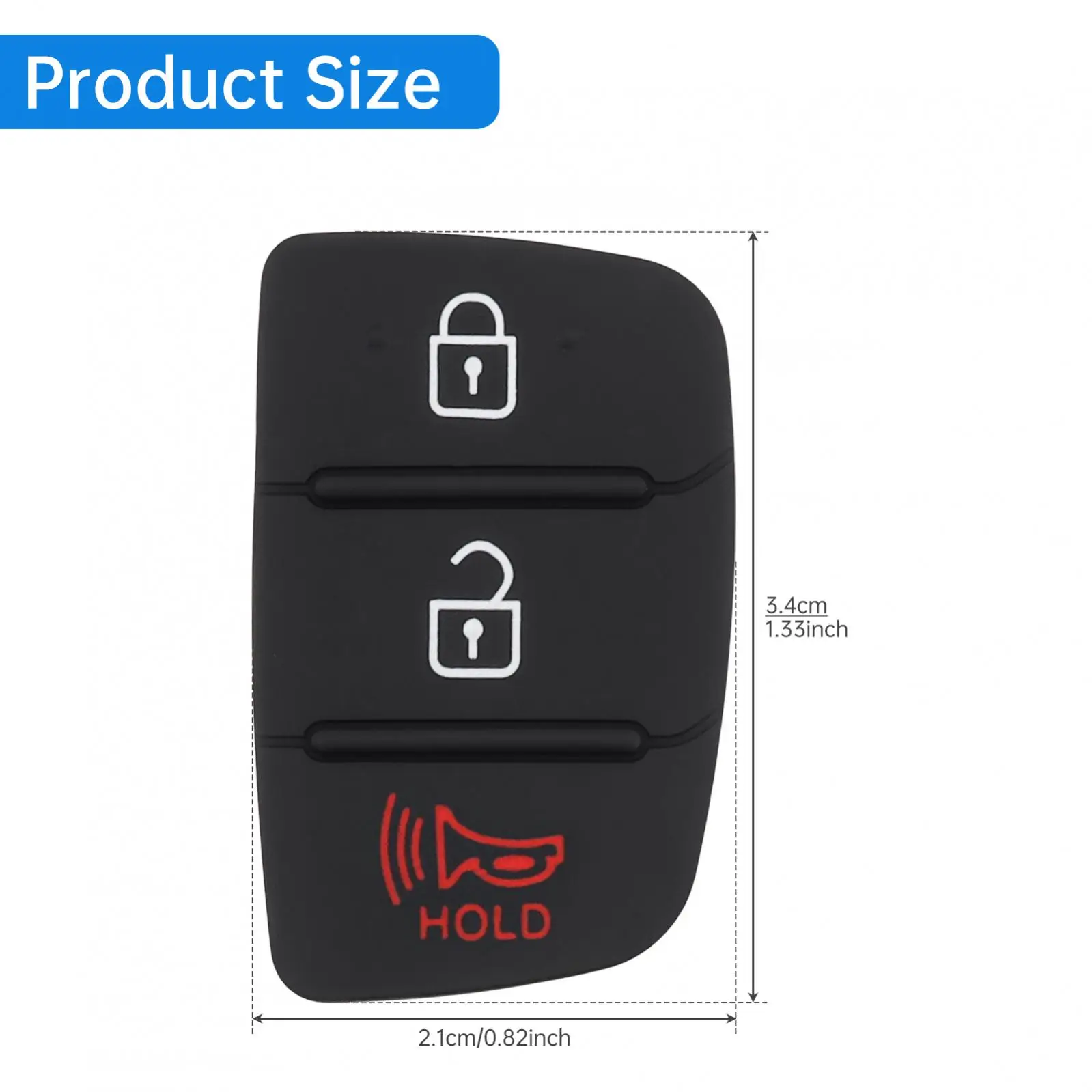 3 botões chave remota do carro fob caso capa apto para hyundai santa fe so nata sport 2013 - 2019 keyless entrada chave escudo inserção teclado