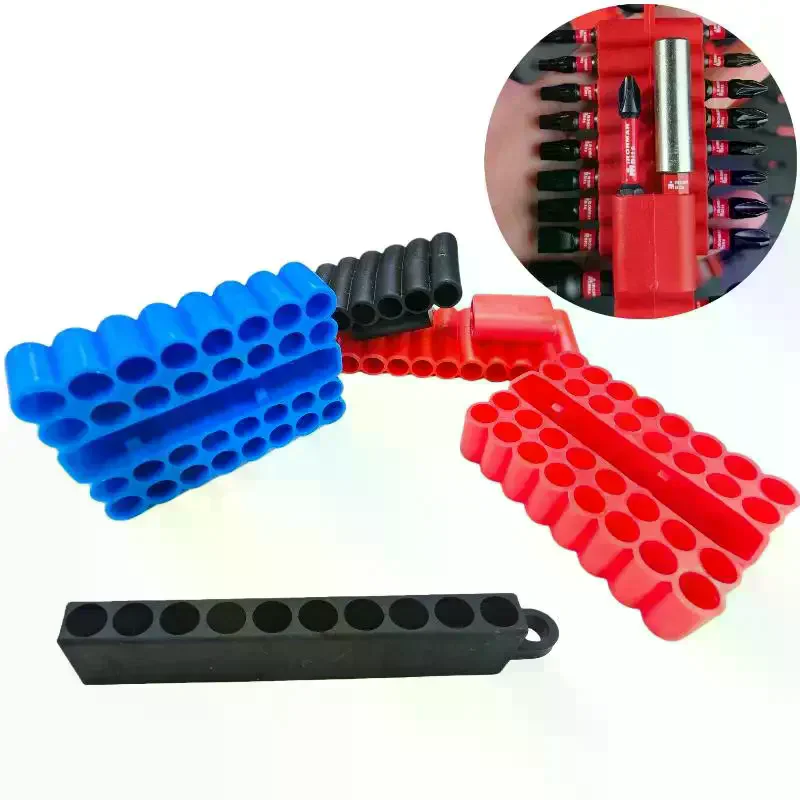 10/22/32 Holes Storage Case Screw Driver Head Drill Bits Stand Case Tool 1/4
