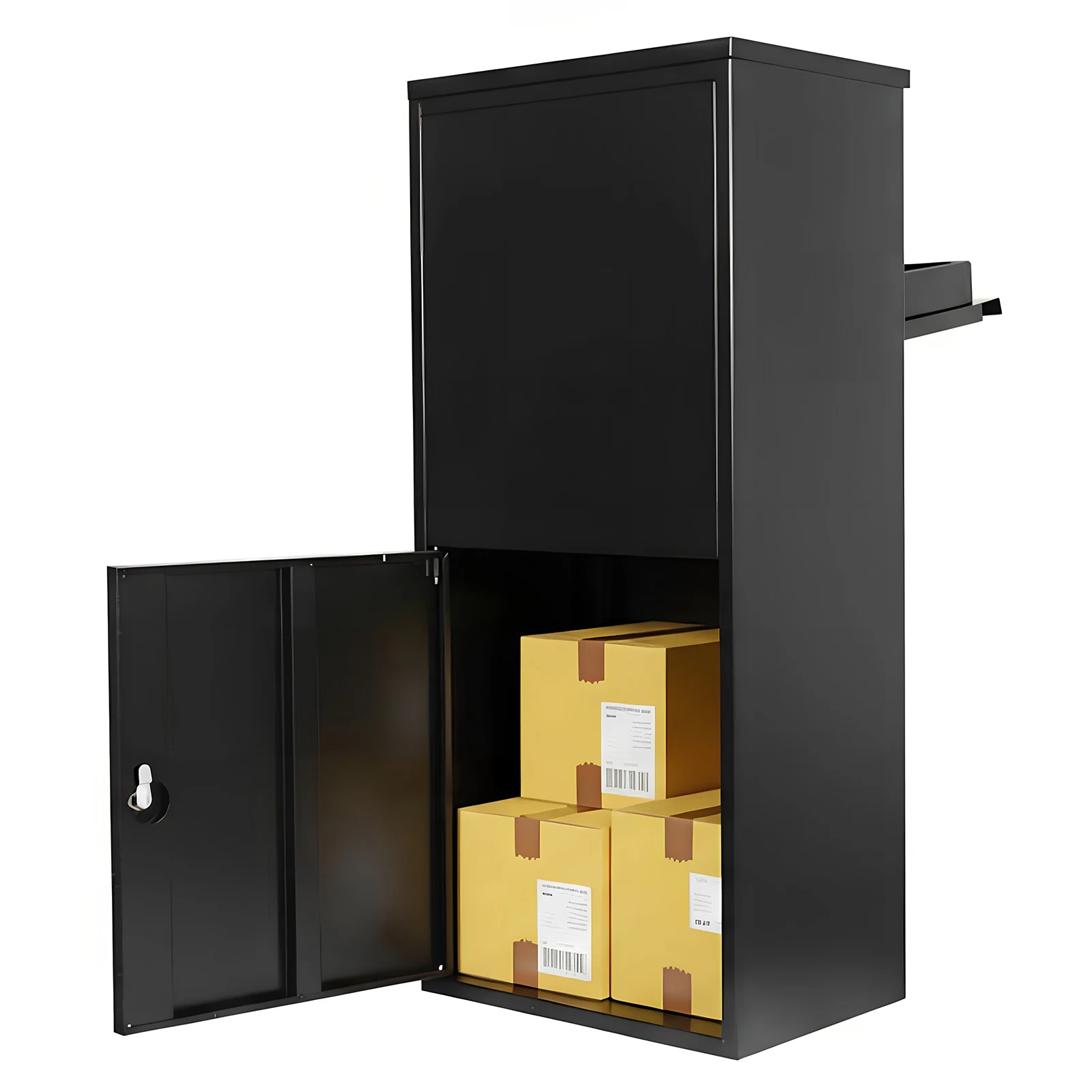 

Запираемый ящик для хранения посылок, большой вместимости, с защитой от краж, всепогодный, для дома, крыльца, улицы