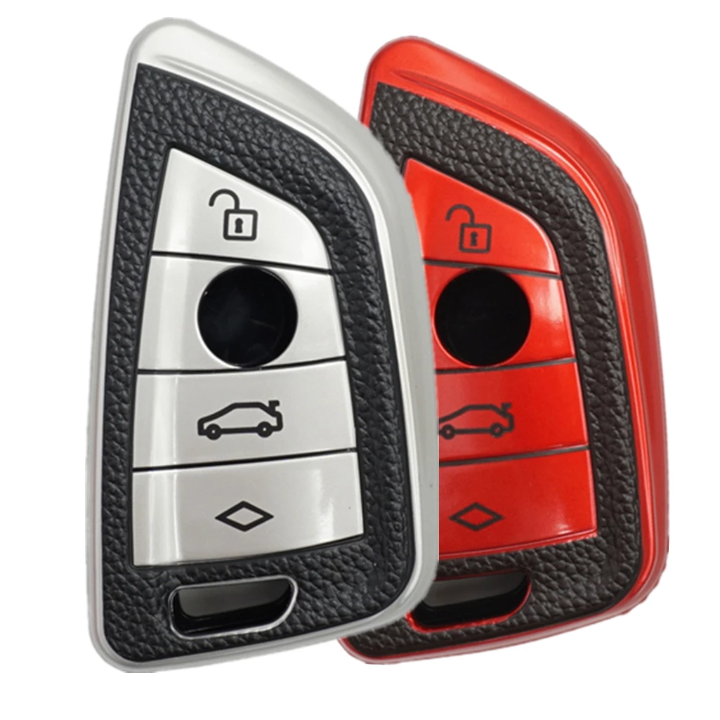 WFMJ TPU For BMW 2 5 6 7 Series X1 X2 X3 X5 X6 5 Buttons Key Case Cover Fob Bag
