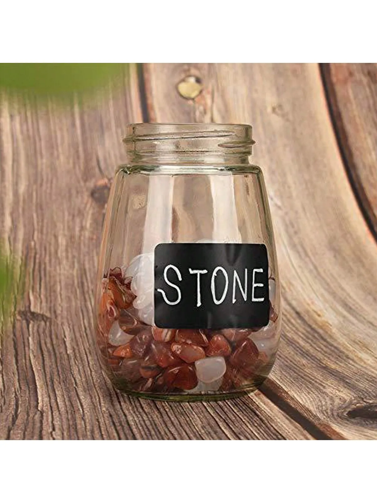 120 Stück Tafeletiketten, schwarze Etiketten, selbstklebend, individuell anpassbare Weihnachtsgeschenkaufkleber für Gläser, 3,5 x 5,5 cm