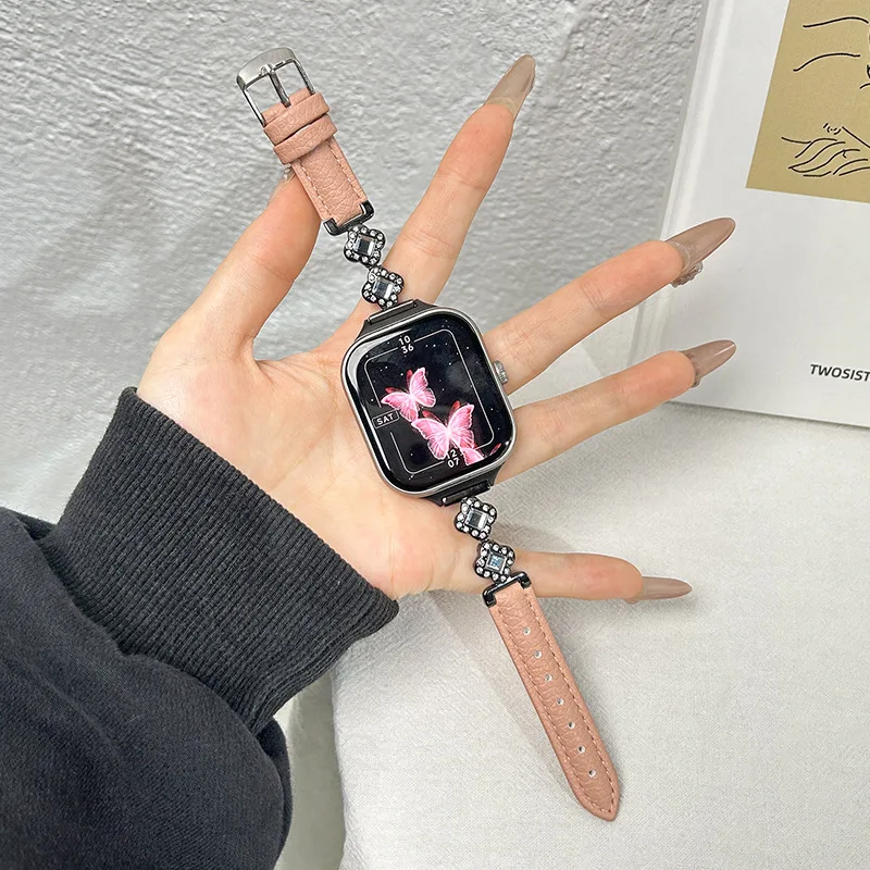 Correa de moda para reloj Redmi 5/4, Correa de reloj para Xiaomi band 9 Pro /8 Pro, Correa deportiva para mujer, pulsera para reloj inteligente