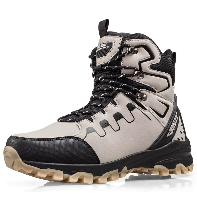 

Fashion Snow boots Men keep warm plush Winter boots Outdoor Men's Sports shoes Casual Men's Cotton Boots Platform shoes Non-slip