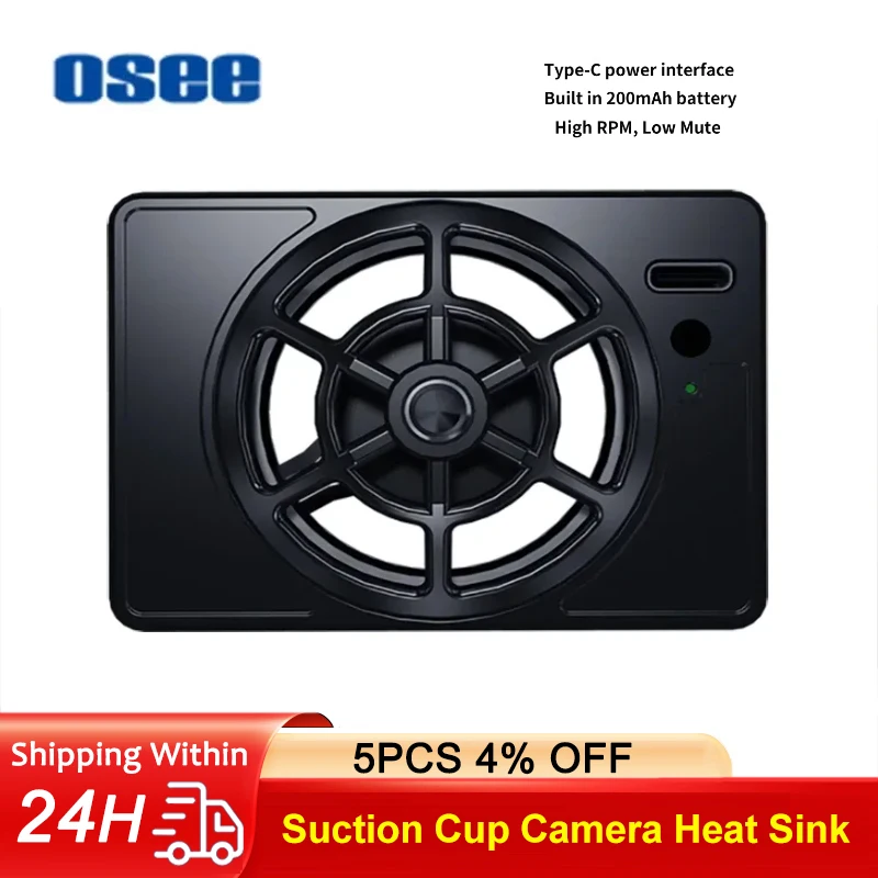 OSEE Camera Cooling System New Version Heat Sink Cooling Fan with Type-c Interface for Sony Canon FUJIFILM Panasonic