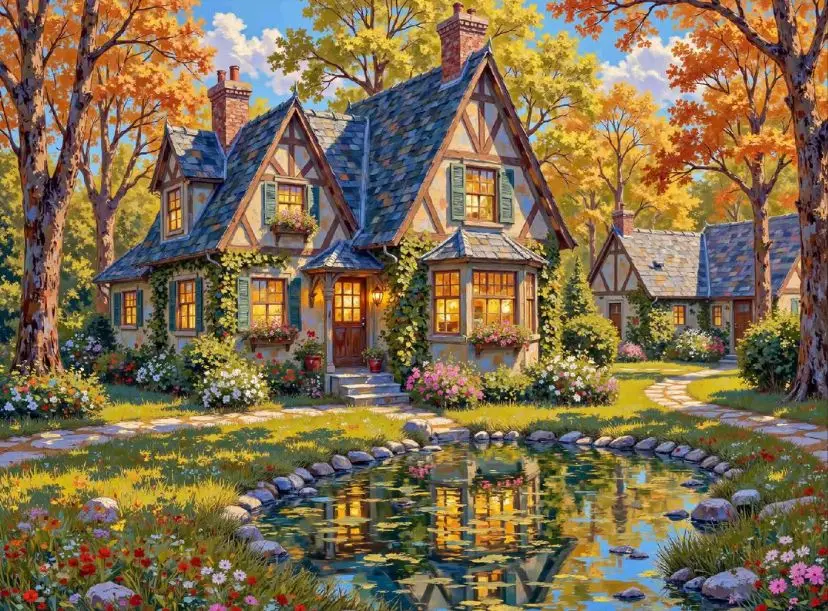 9Ct 70X90Cm Autumn … - image