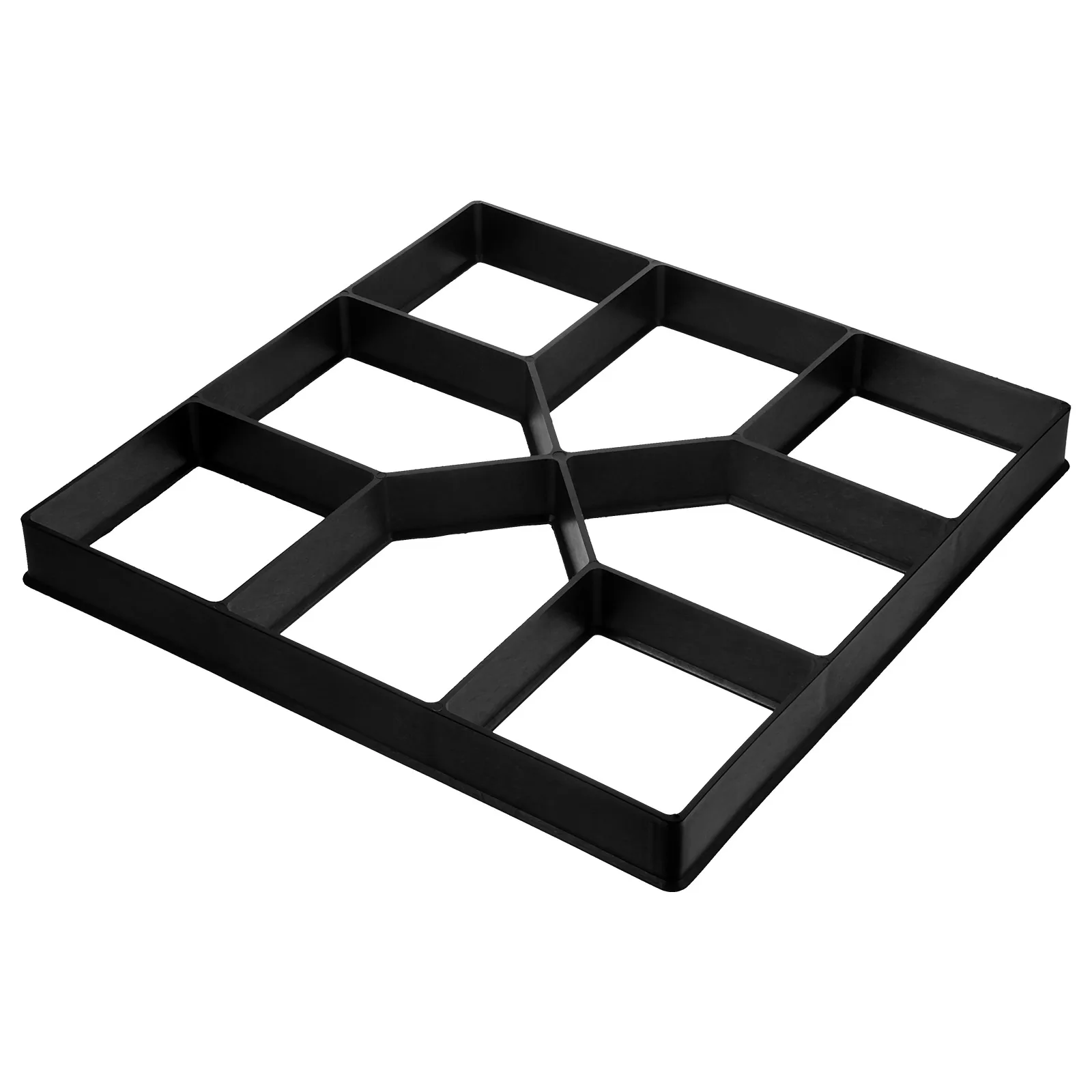 

Concrete Stone Mold 40x40x4cm Black Garden Flooring Pathway Stepping Paving Balcony Courtyard Landscape Pool Floor DIY