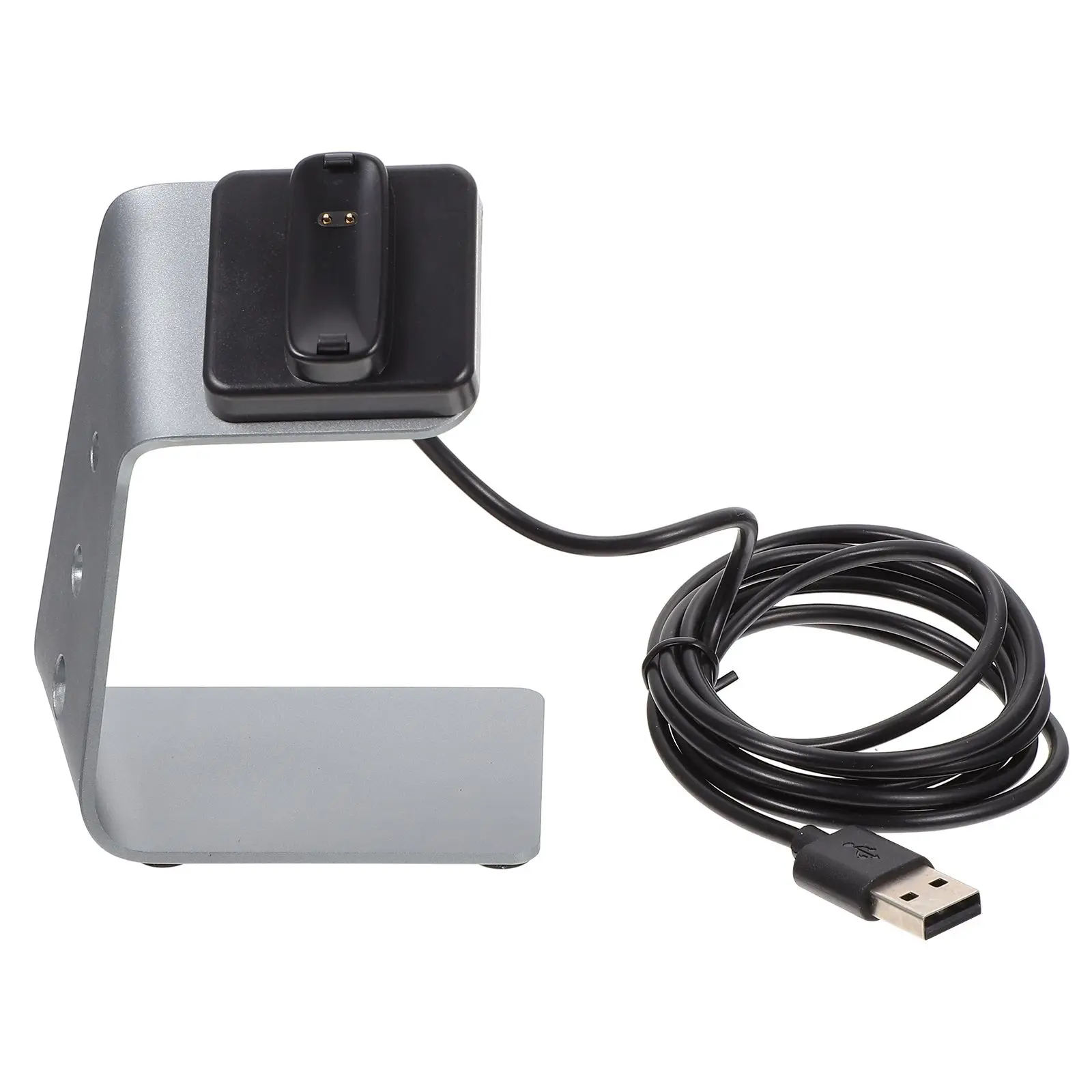 

Aluminum Alloy Smartwatch Dock USB Cord Cable Clip St Built Safe Stable Office Home Car Travel