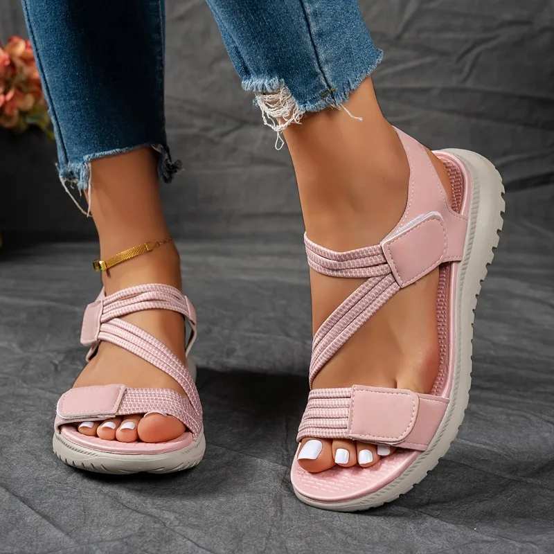 2026 Women New Fashion Elegant Sandals Summer Outdoor Sports Beach Wedge Height Increase Womens Comfortable Opened Toe Shoes