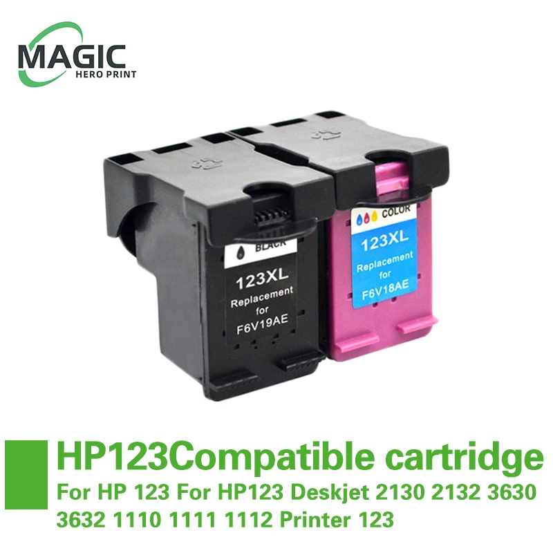 NEW Compatible Ink cartridge For HP 123 For HP123 Deskjet 2130 2132 3630 3632 1110 1111 1112 Printer 123