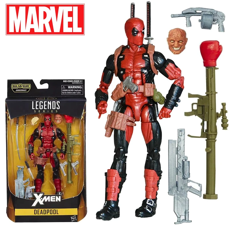 

Genuine Marvel 6 Inch Legends Series Deadpool Action Figure Movable Statue Model Premium Toy