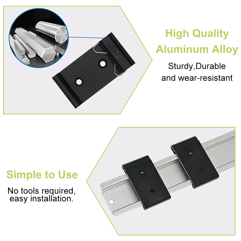 5 Stuks Din Rail Mount Clip 35Mm 1.08/1.73 Breedte Universele Din Rail Montage Clip Aluminium Solid State Relay Clip Voor Schakelaar