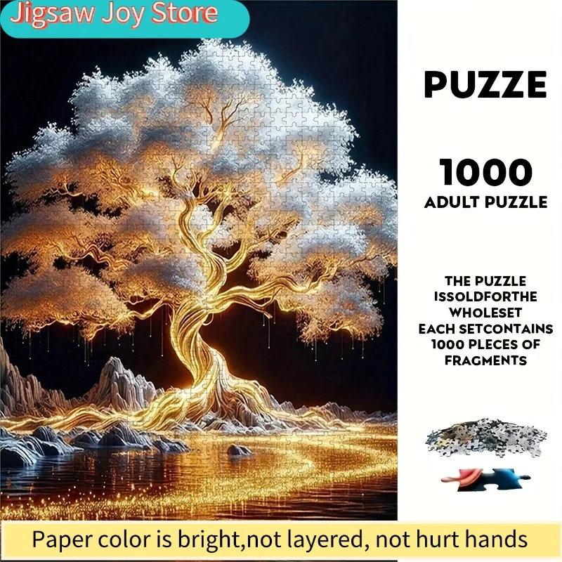 

Пазл «Древо жизни» от Disney, подходит для взрослых — толстые прочные детали, подарок для семьи и на праздники, 50 см x 70 см/19,7 дюйма x 27 дюймов