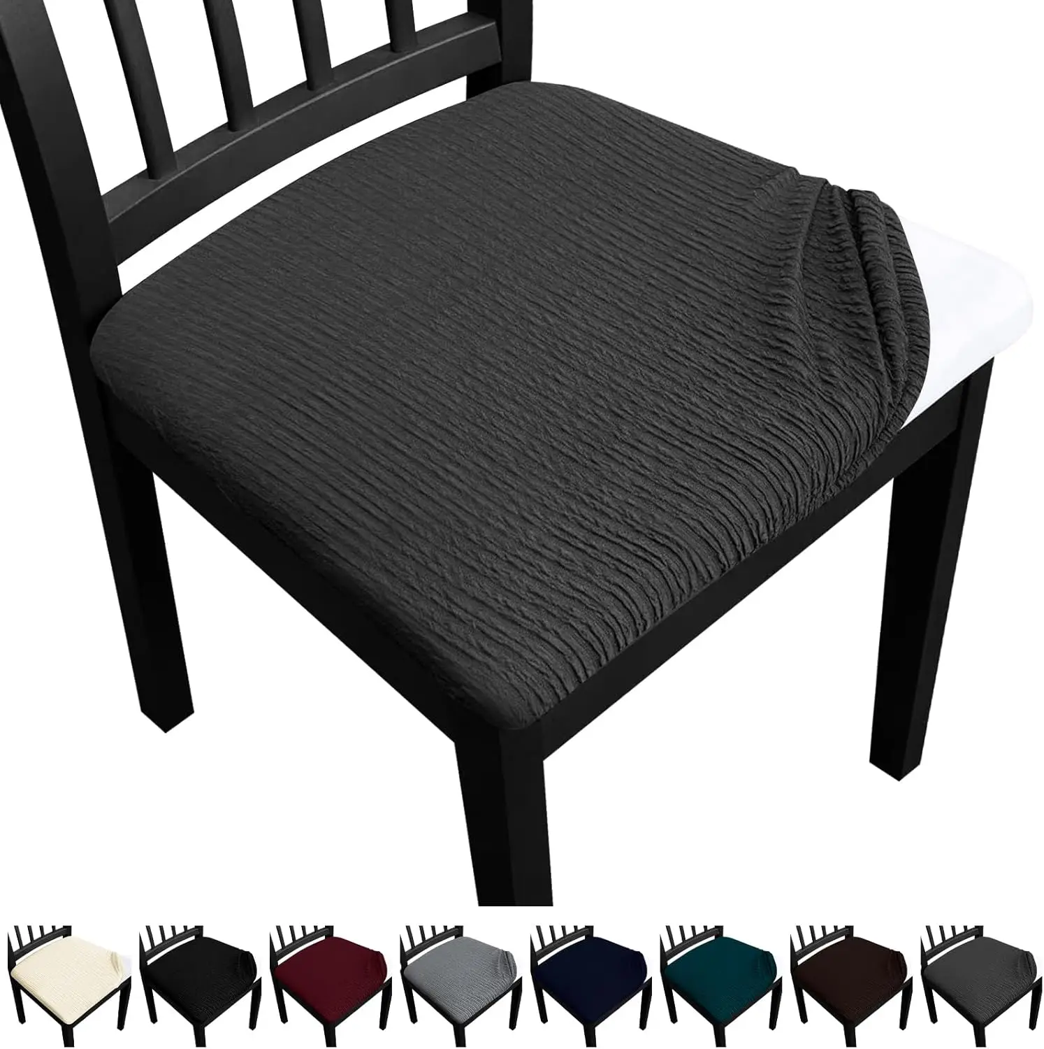 

Dining Chair Seat Covers, Washable Dining Room Chair Seat Covers Set Of 6, Removable Kitchen Seat Covers Chair Covers For